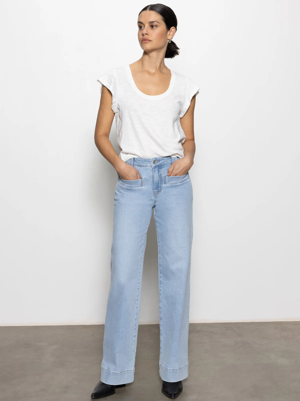 Classic Layer Wear Vintage authenticity West Side Tee White