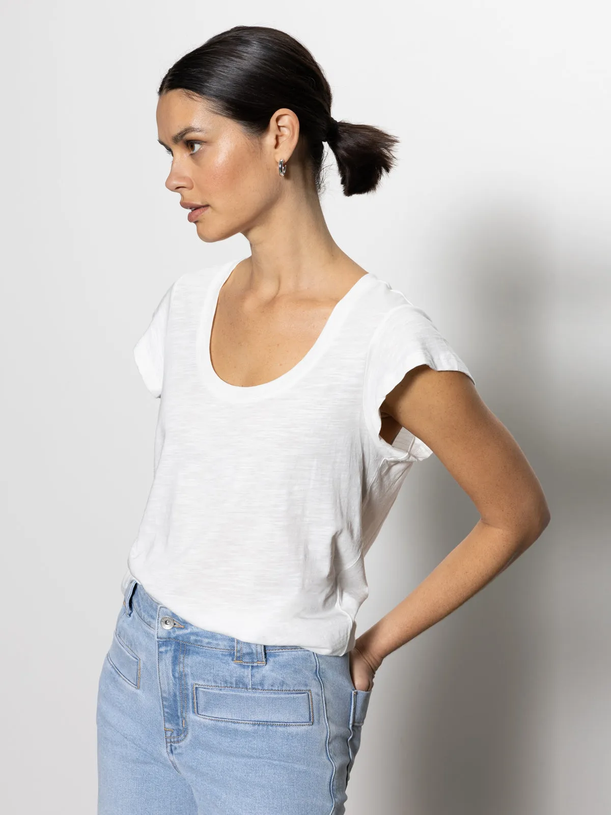 Multi Panel Structure West Side Tee White