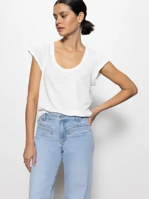 West Side Tee White Classic Layer Wear Anti Odor Technology