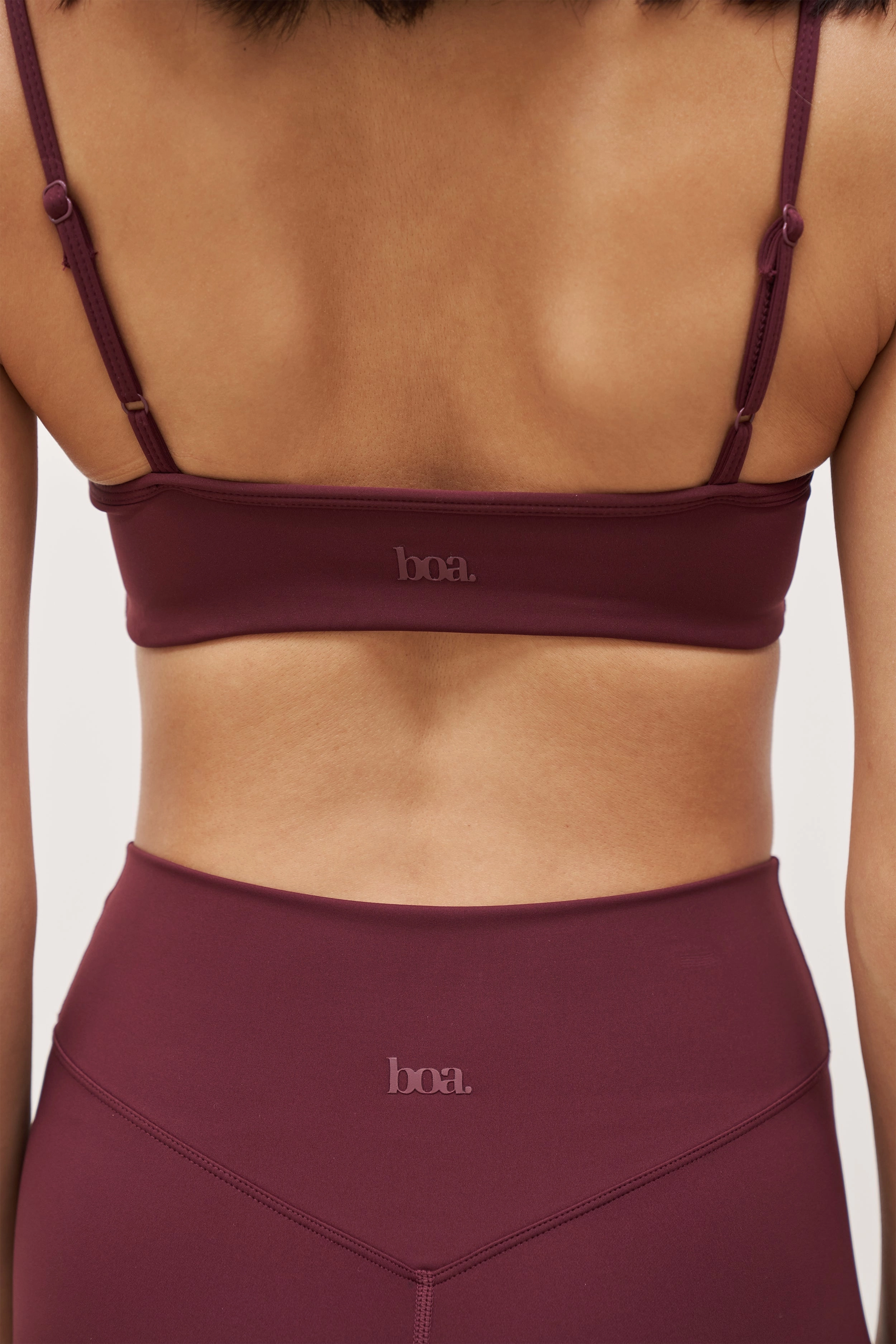 Non Irritating Seams RawHemDetail Base Sculpting Cami Bra - Merlot