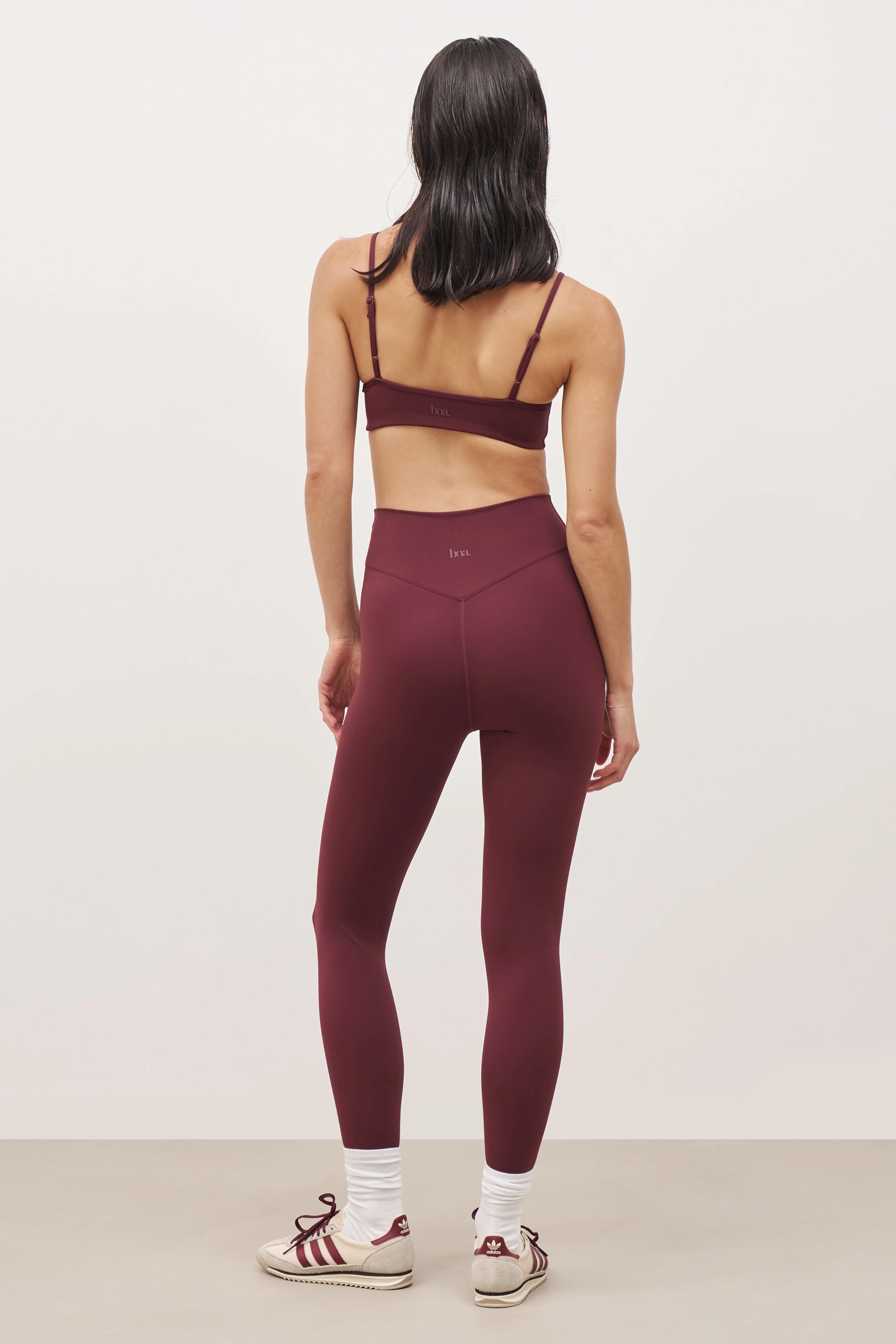 Base Sculpting Cami Bra - Merlot LongSleeve
