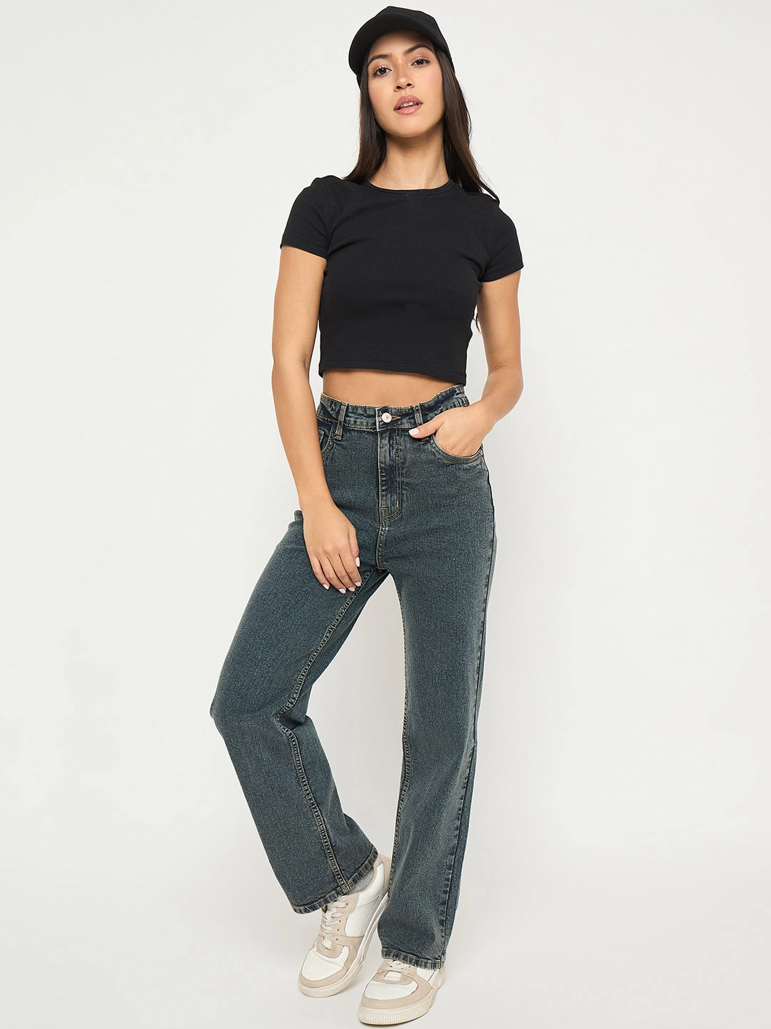Madame Acid Wash Tinted Yellow Cotton Blend Jeans Favorite Basic Trend Setter Trendy Premium