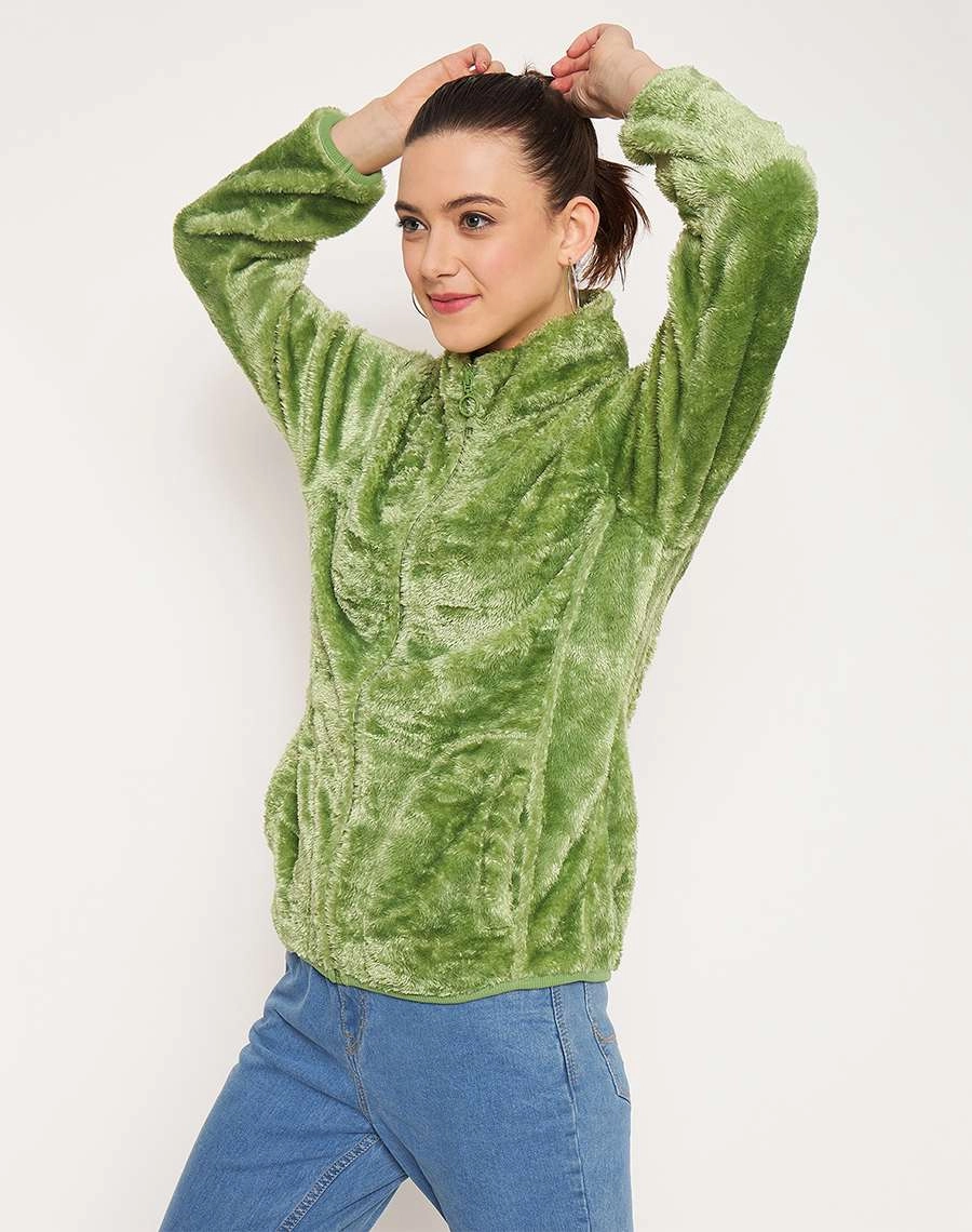 Madame Applegreen High Neck Sweatshirt Cozy Gear Flexible