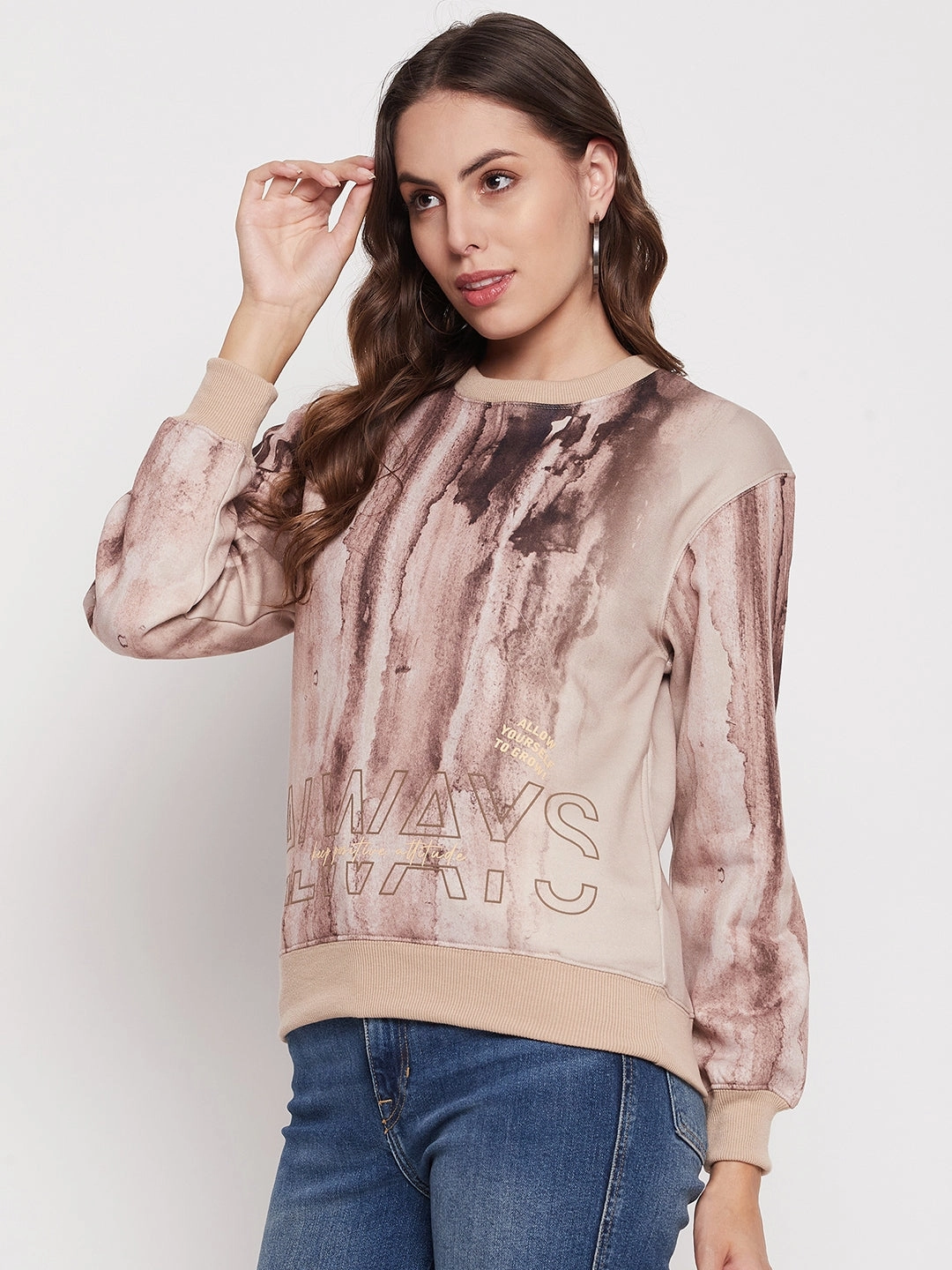 Madame Beige Tie-Dye Sweatshirt product wedding guest elegance