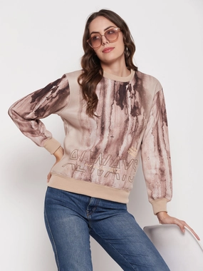 Madame Beige Tie-Dye Sweatshirt product lanyard visibility