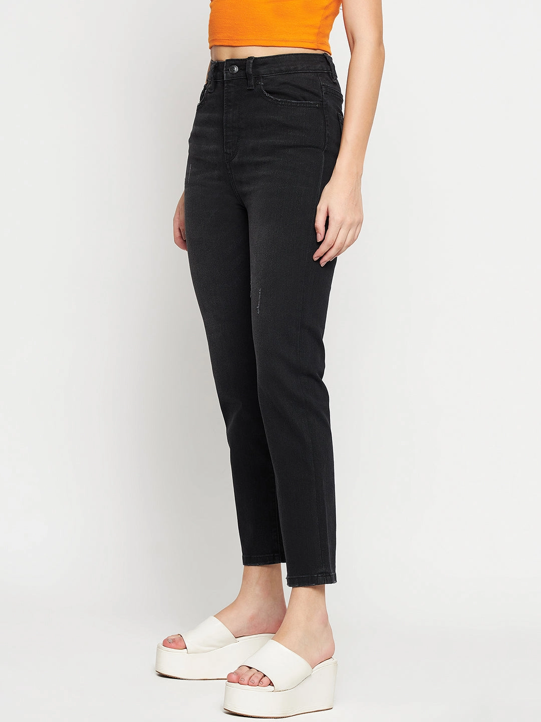 Core Look Tailored Waistband Madame Black Denim