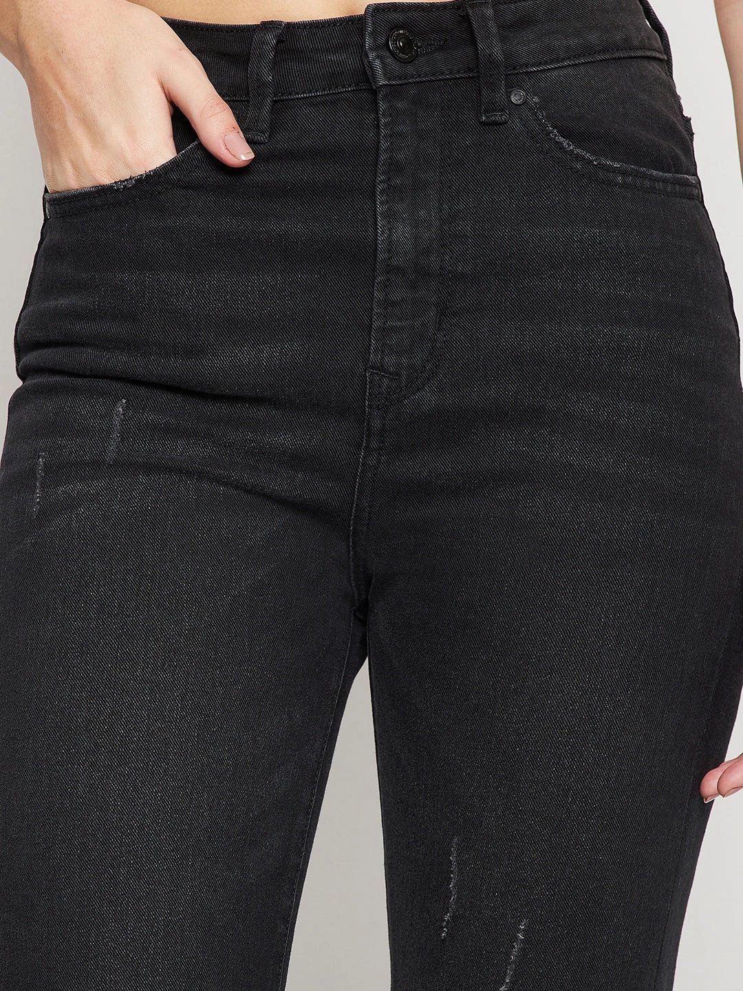 Madame Black Denim Closet Staple Contemporary Style