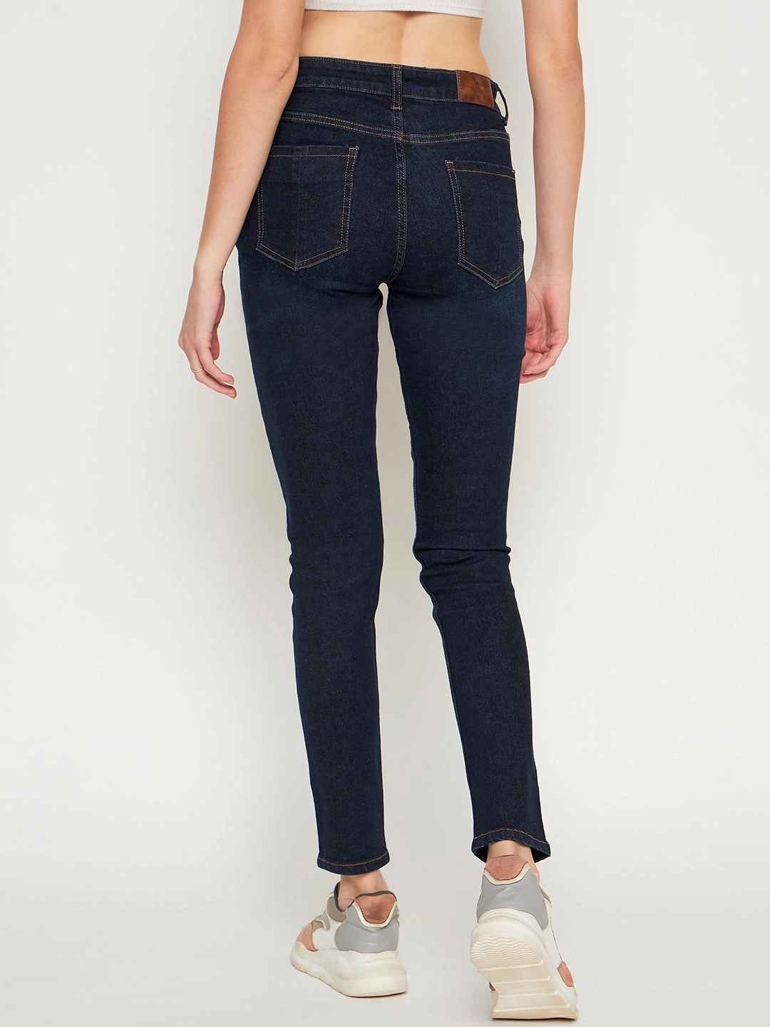 Madame Carbonblue Straight Fit Denim Daywear Fit