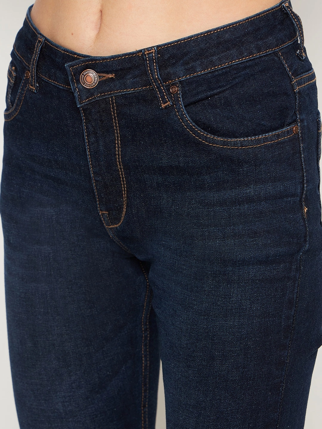 Non Stretch Denim Madame Carbonblue Straight Fit Denim