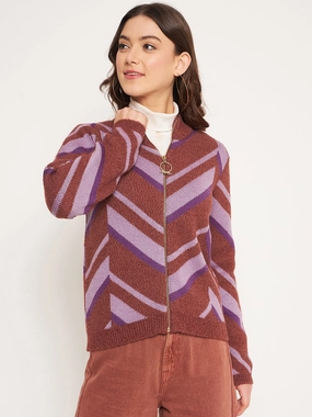 Soft Knit Design Madame Coffee High Neck Sweater