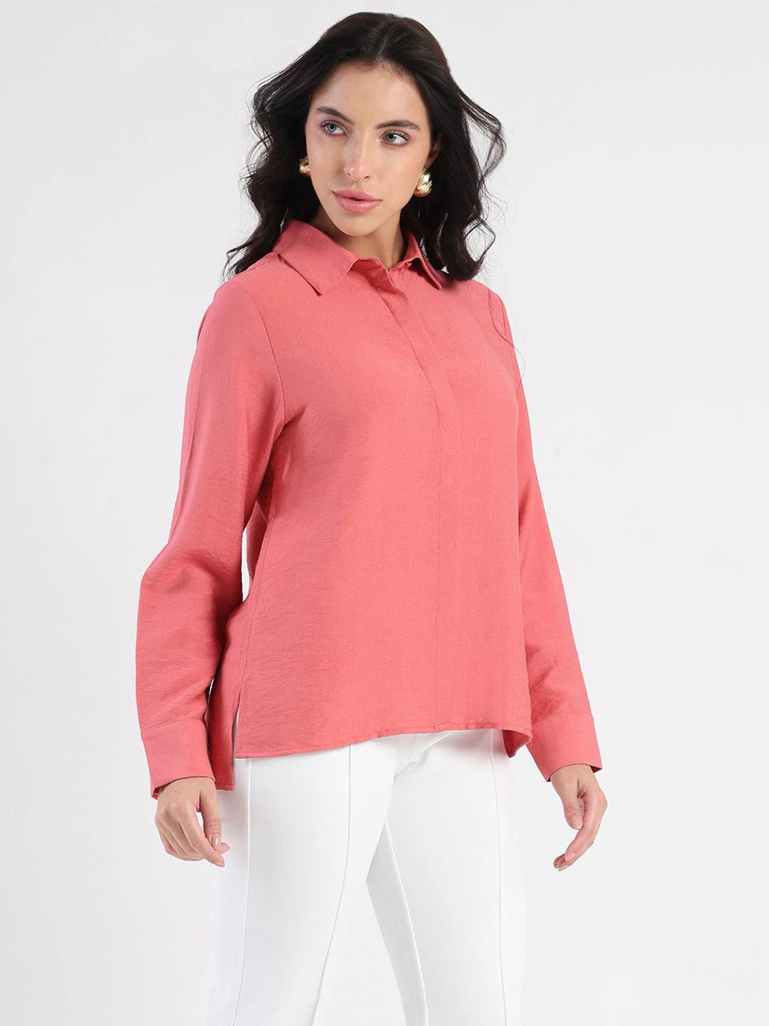 Madame Coral Rayon Blend Shirt Smart Look