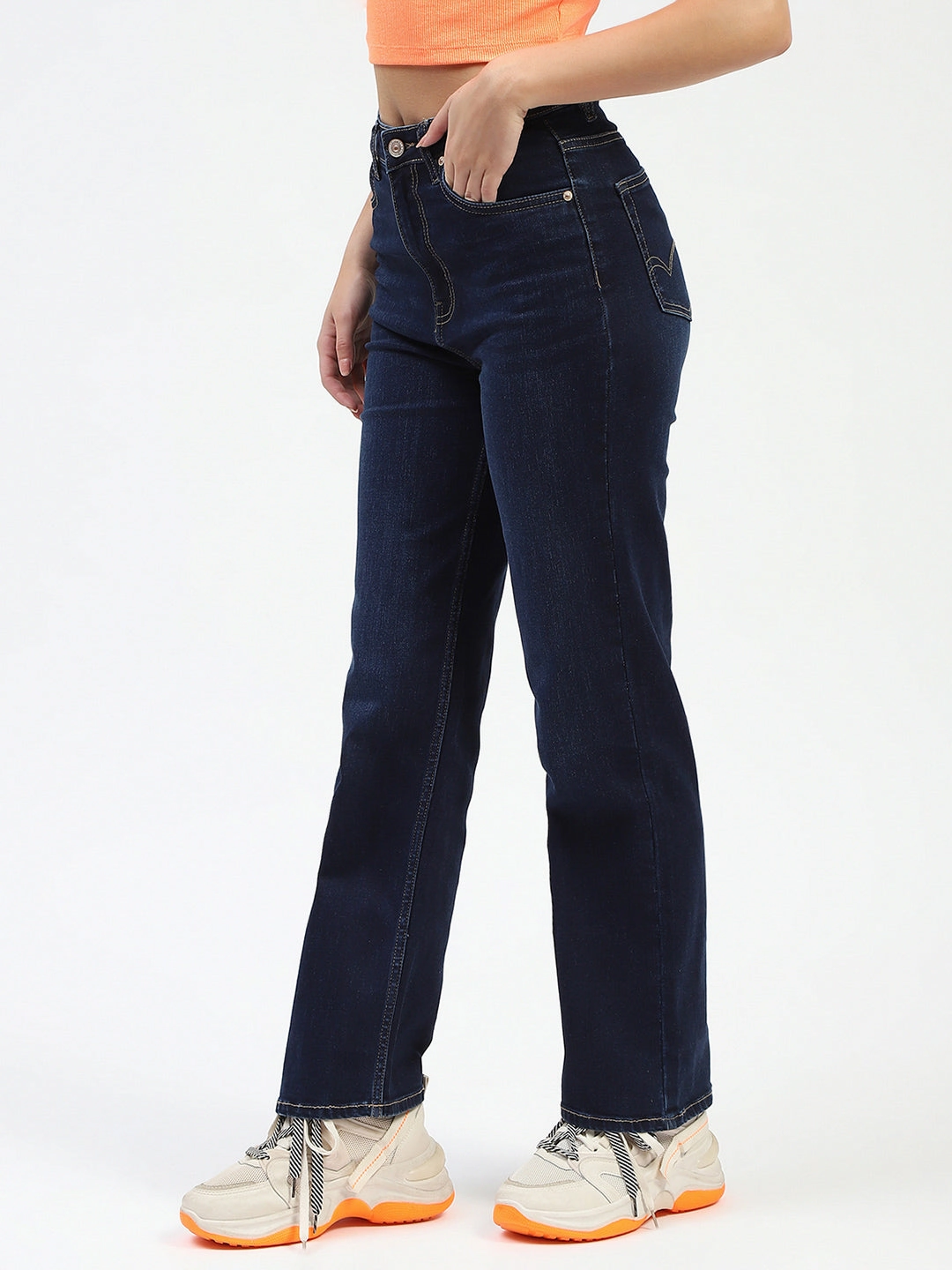 Madame Dark Blue Straight Fit Denim Jeans Neutral Outfit Comfy Home Comfort Weekend Getaway