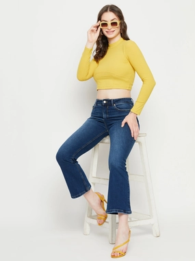 Madame Darkblue Denim Smooth Road Trip Urban Look