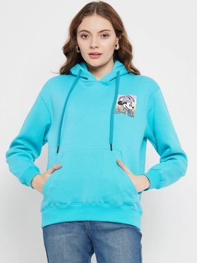 uncollared product customer retention Madame Disney Mickey Mouse Print Blue Sweatshirt