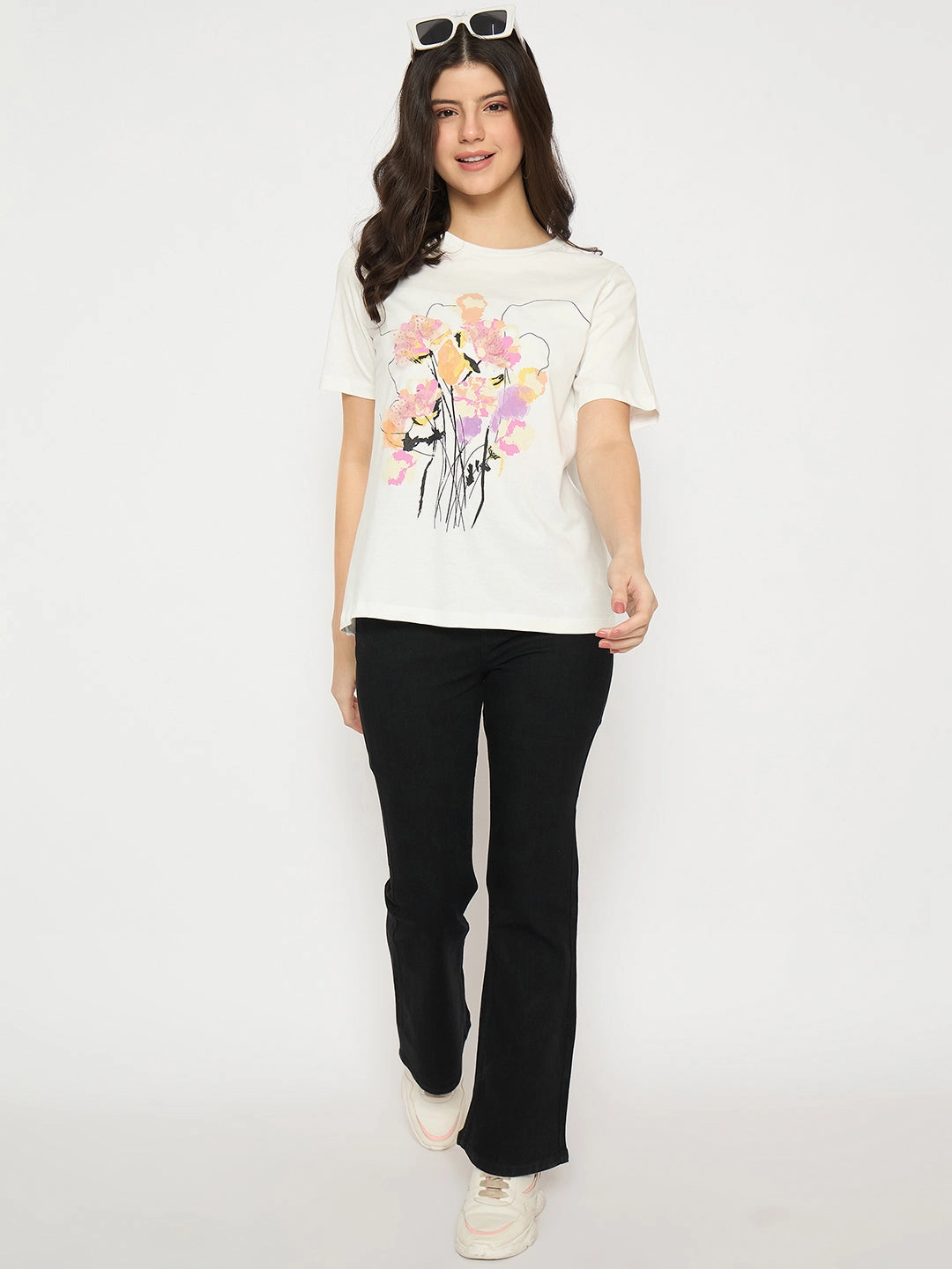 Madame Flared Fit Black Denim Jeans Earthy Soft