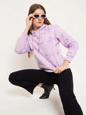 Easy Look family wear Madame Floral Printed Lilac Sweatshirt