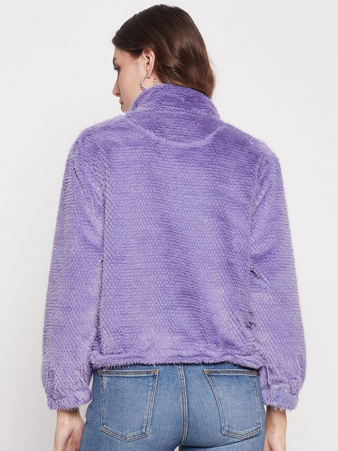 Madame Fluffy-Knit Lavender Sweatshirt product tropical vibrancy