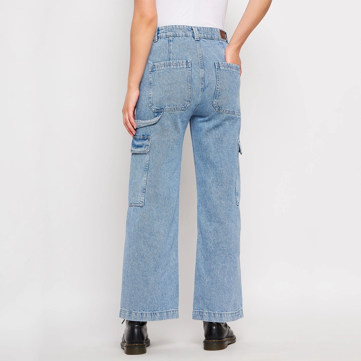 Madame Ice Blue Denim Classic Wear Slim