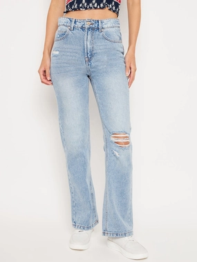 Madame Iceblue Denim Breathable Weekend Warrior Travel Outfit Modern Minimalist Urban Explorer
