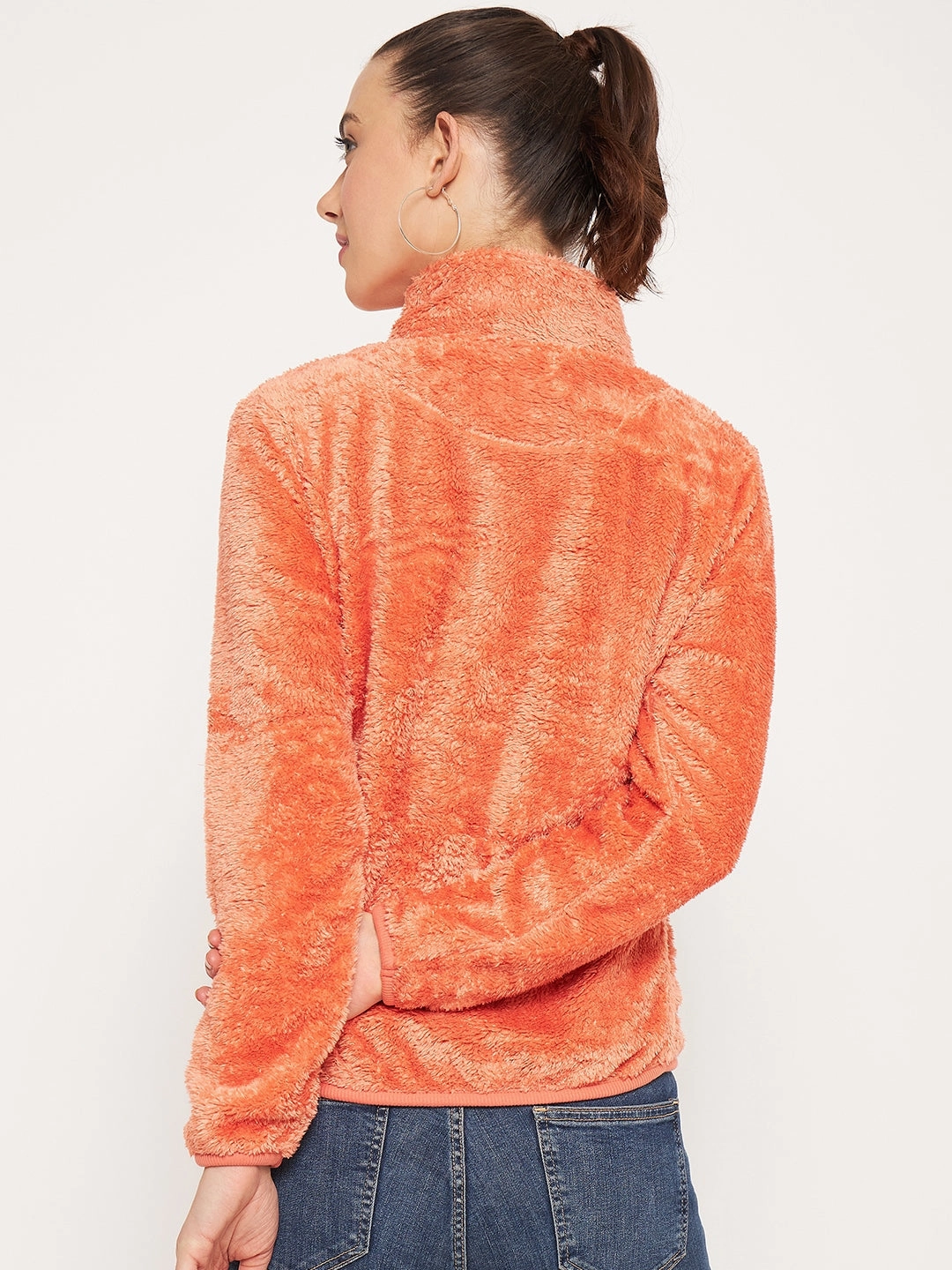 Madame Light Orange High Neck Sweatshirt product tie dye uniqueness