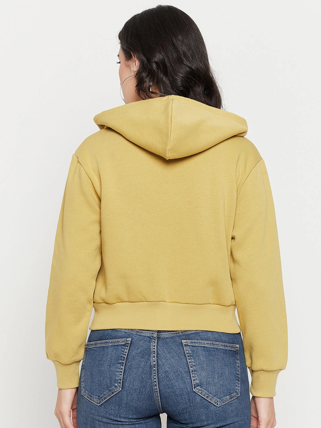 Cozy Fleece Madame Lime Hood Neck Sweatshirt