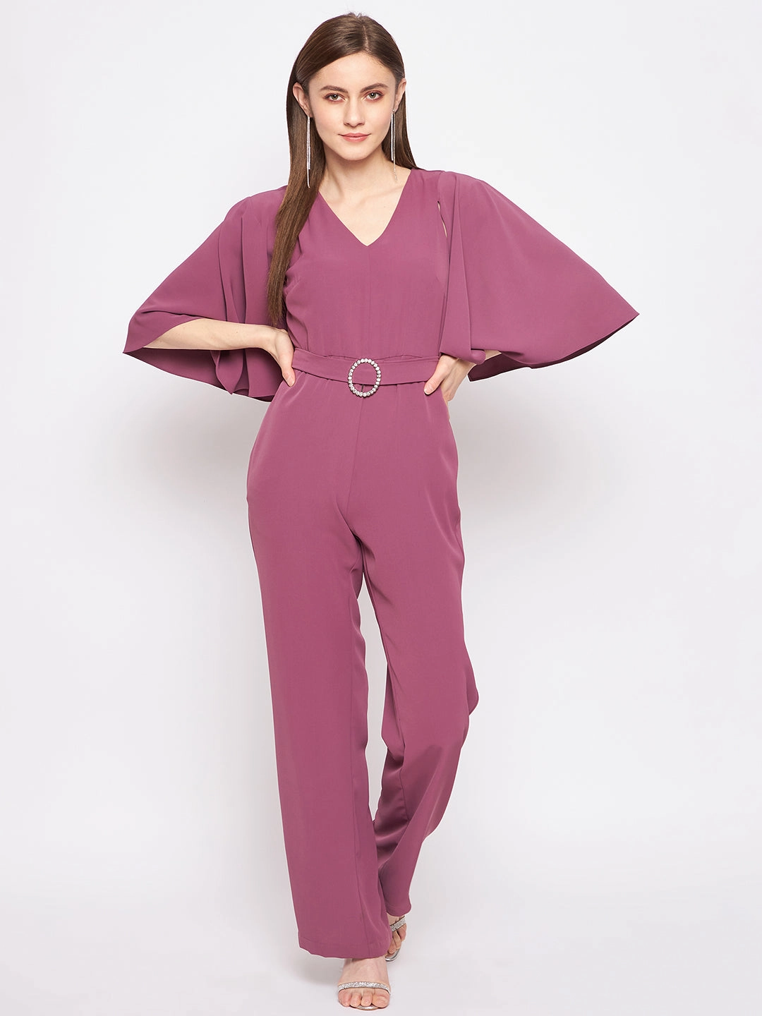 Sleek Design Fit Madame Mauve Jumpsuit