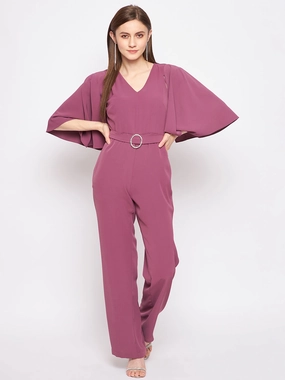 Sleek Design Fit Madame Mauve Jumpsuit