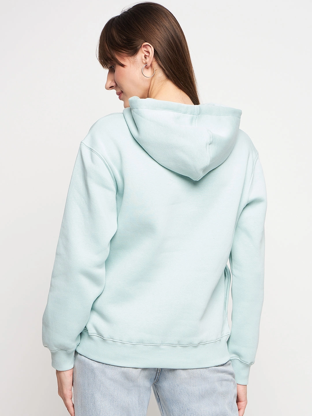 Dark Shade Madame Mint Graphic Hood Neck Sweatshirt