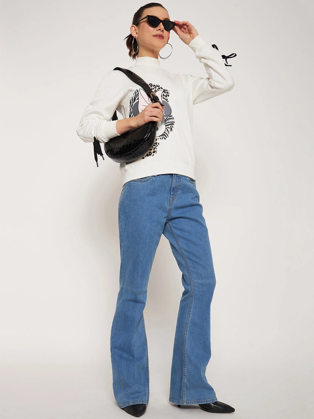 stain resistant coating Madame Offwhite Disney Print Sweatshirt