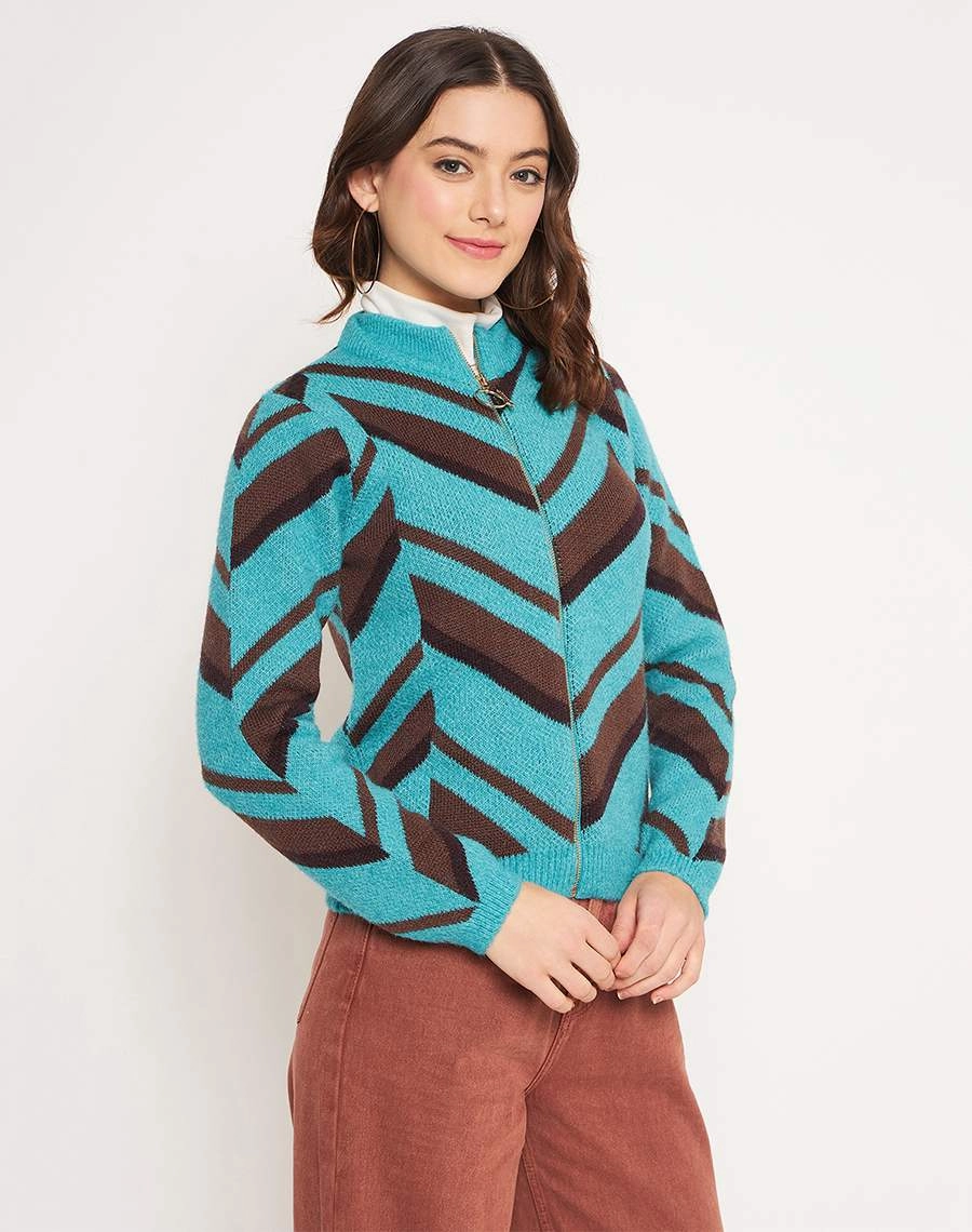 Madame Peacock High Neck Sweater Layered Fashion Sleek Layer Fit