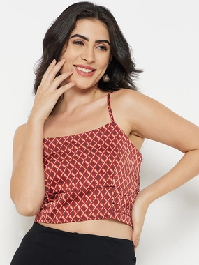 Madame Printed Wine Top Brushed Microfiber Surface NonPill Surface Treatment