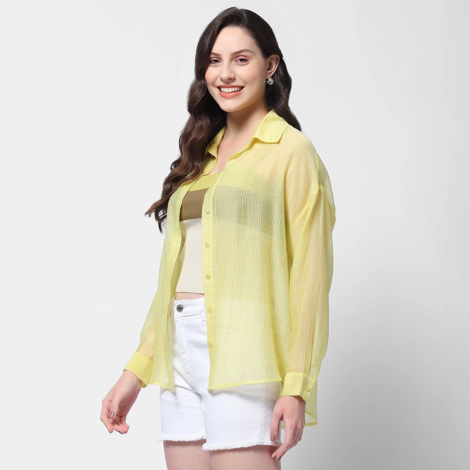 Madame Semi Sheer Lime Women Shirt All-Ages Fit Hiking Gear