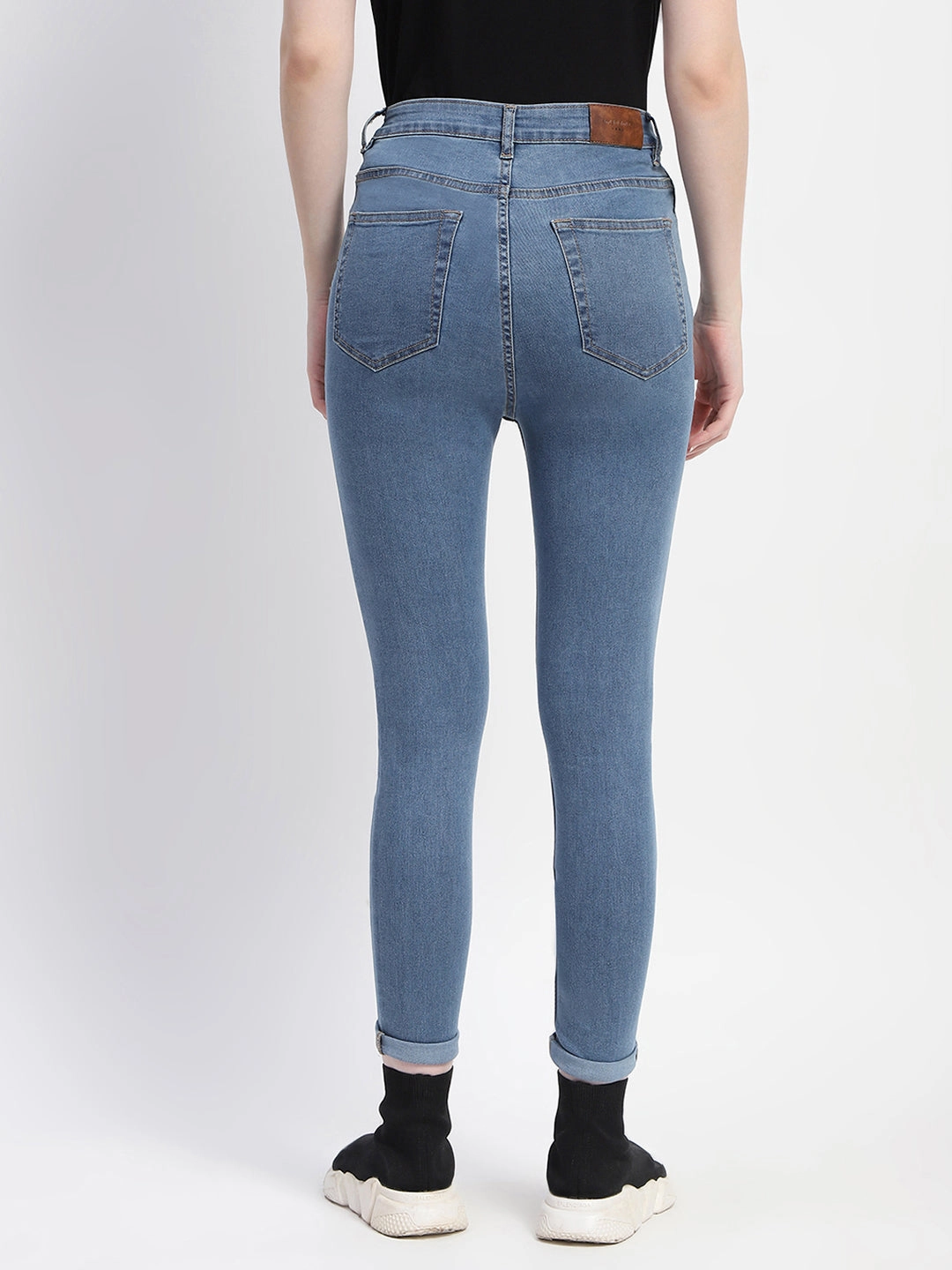 Road Trip Bold Look Smart Casual premium design Madame Skinny Fit Light Blue Denim