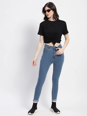 Madame Skinny Fit Light Blue Denim Artist Vibe Everyday