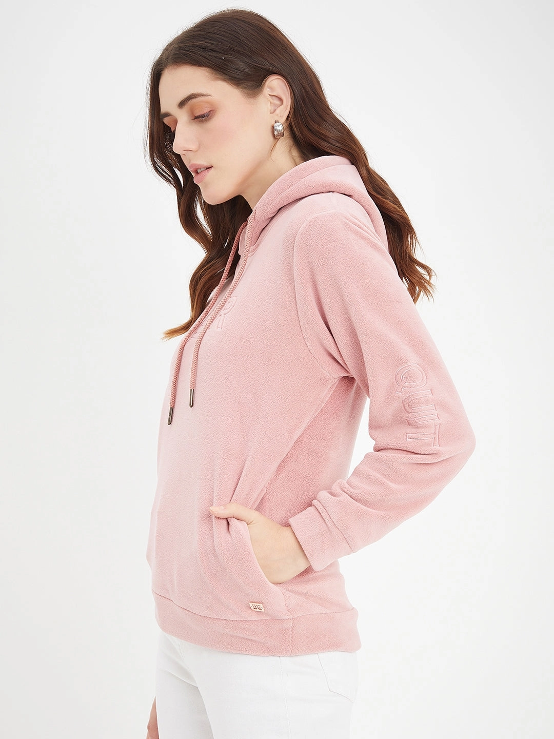 Madame Solid Blush Sweat-Shirt Modern Relaxed