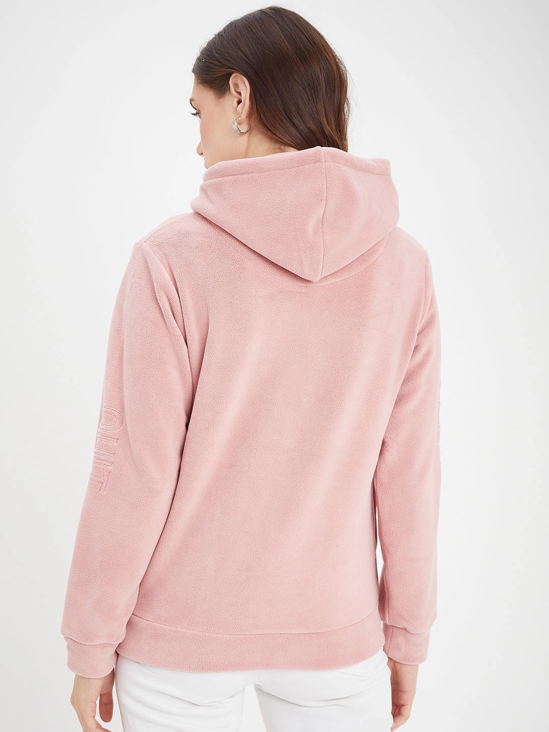 Linen Madame Solid Blush Sweat-Shirt