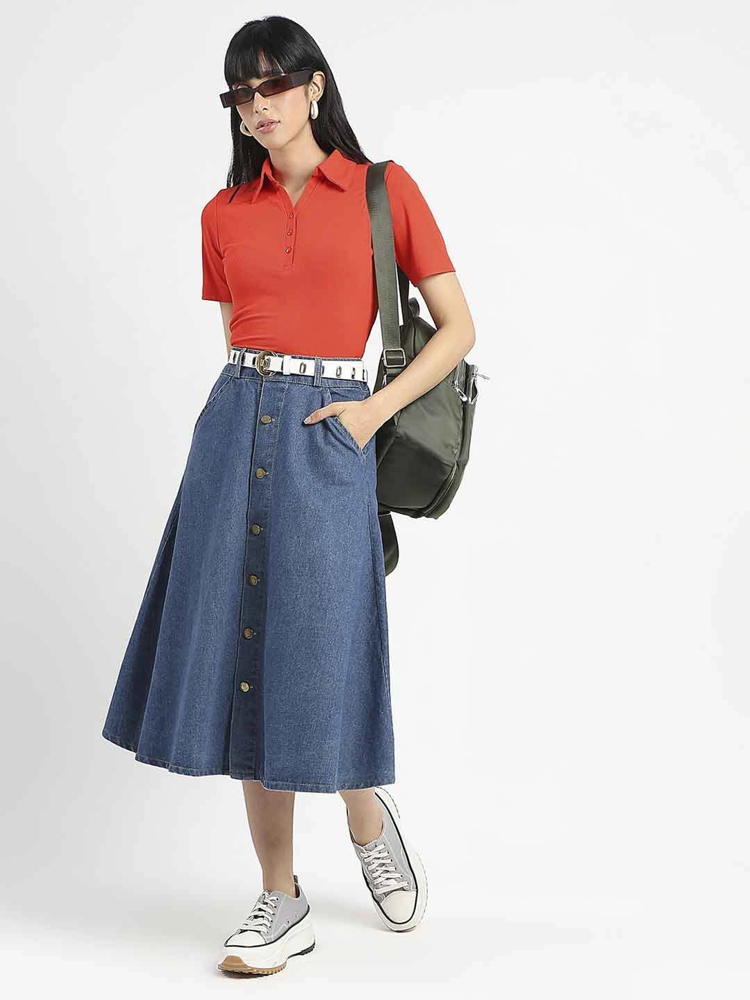 Madame Solid Red Polo Pique T-Shirt Smart Layering