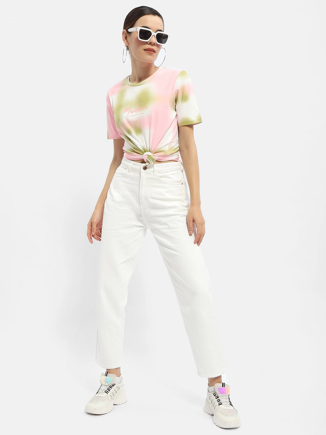 EcoFriendlyMaterial Madame Tie-Dye Pink Regular T-Shirt