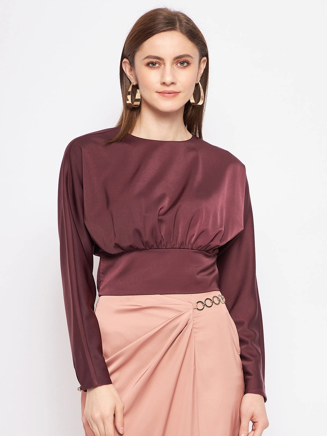 DoubleStitched Hem Madame Wine Top