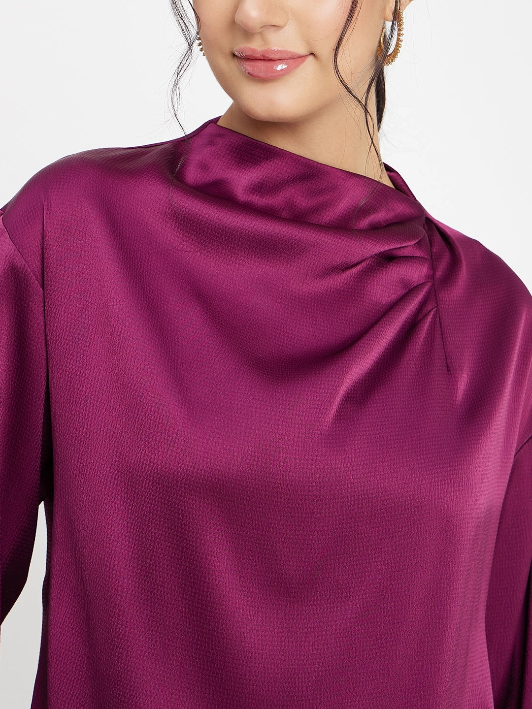 Convertible Neckline Madame Wine Top