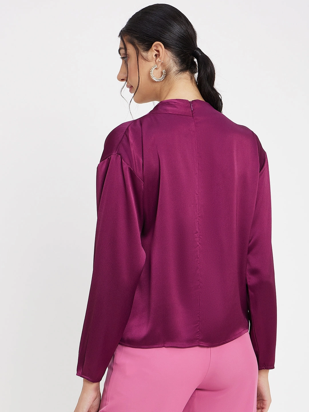 Moisture Control Lining All Over Print Technique Madame Wine Top
