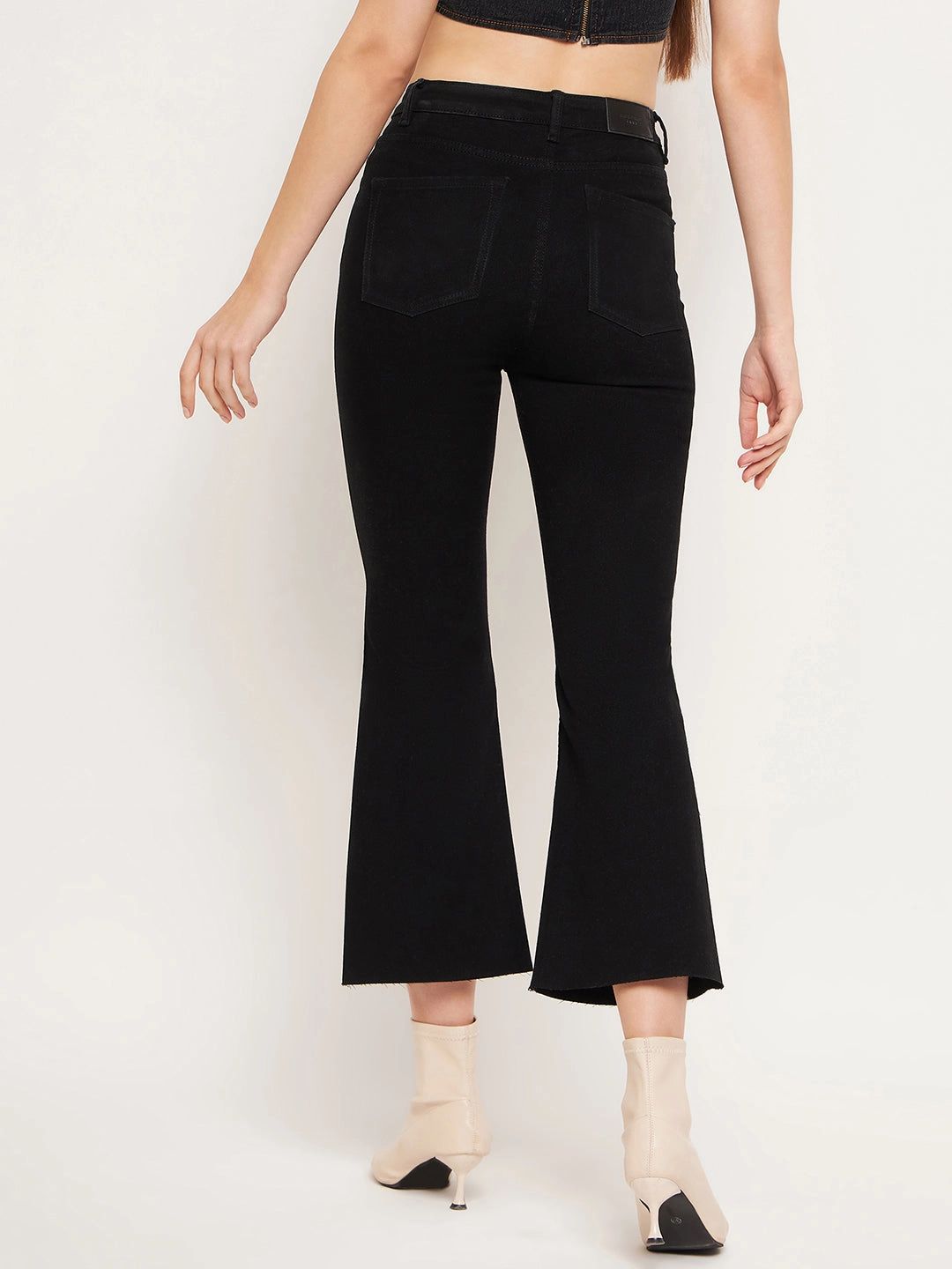 Madame Women Solid Black Jeans Slim Design