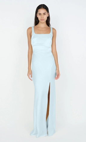 Refined Mood THE DREAMER SQUARE NECK DRESS - ARCTIC BLUE