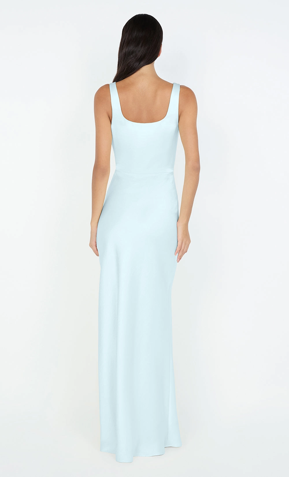 THE DREAMER SQUARE NECK DRESS - ARCTIC BLUE Daily Go Shimmer-Finish