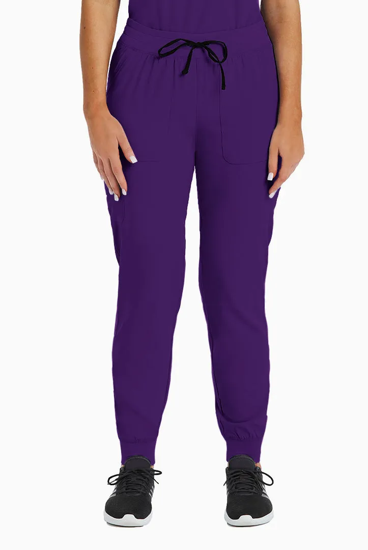 Maevn Knit Yoga Waistband Jogger Scrub Pant