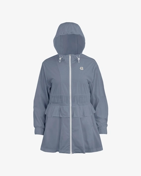 Multi Use Piece Airflow Ventilation Double Layer Hoodied Mid Jumper - Grey