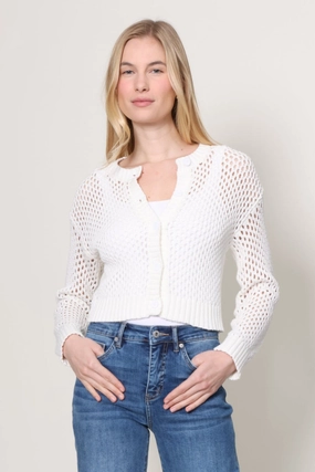 Mallorca Crochet Cardigan Perfect Layer Ventilation Panel Design