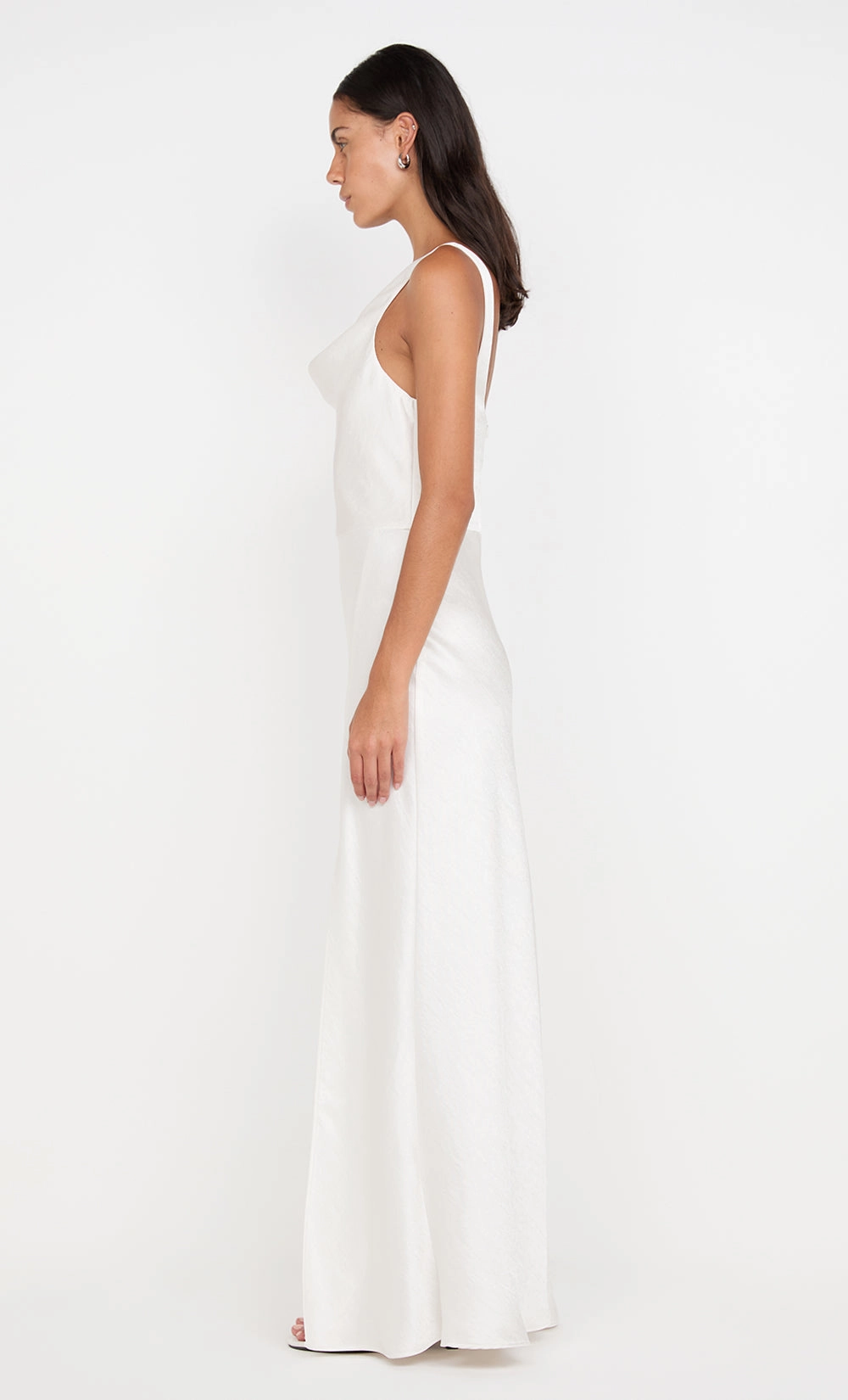AUSTEN COWL NECK MAXI DRESS - IVORY Ready Anytime Color-Blocked