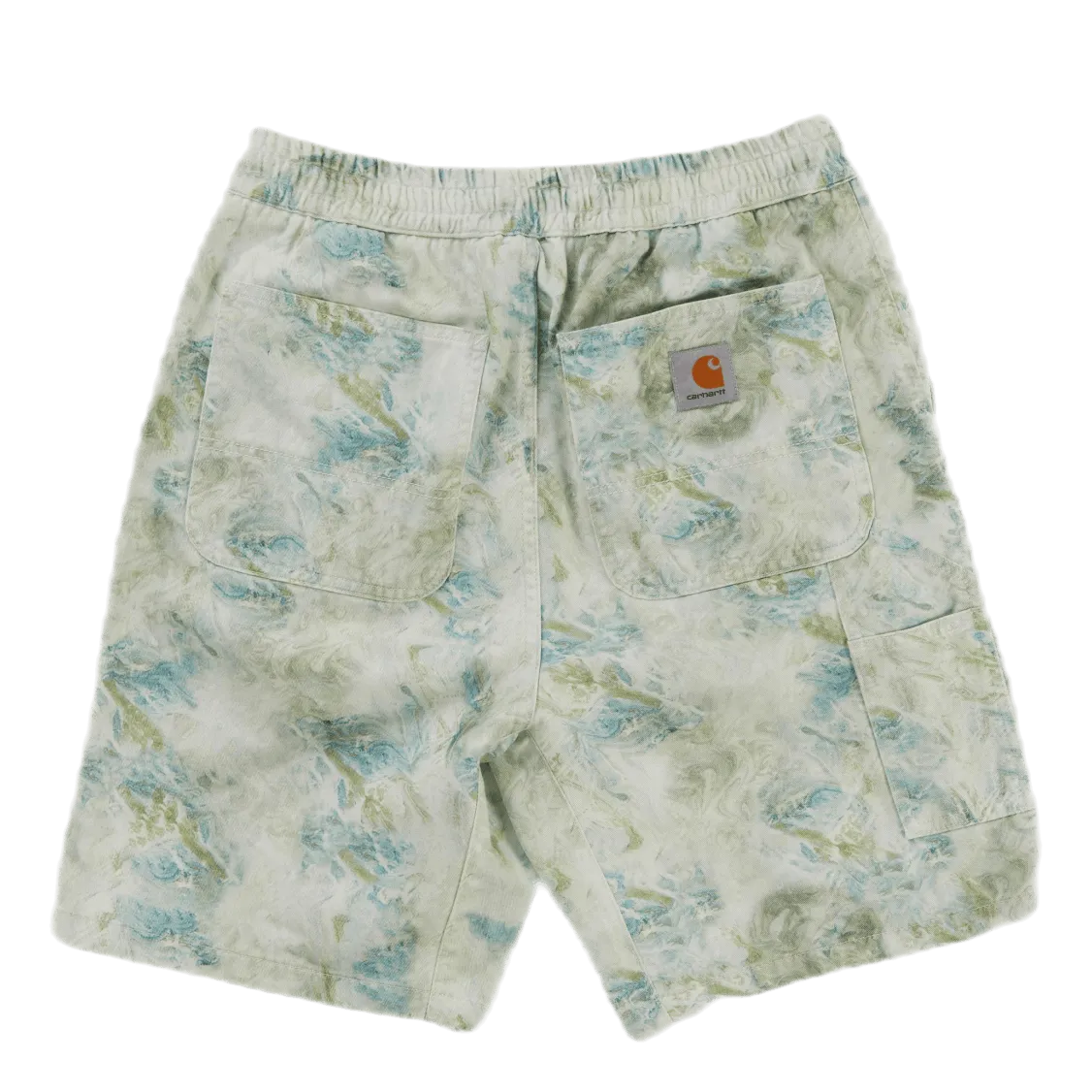 Marble Short Marble Print, Wave /stone Wash