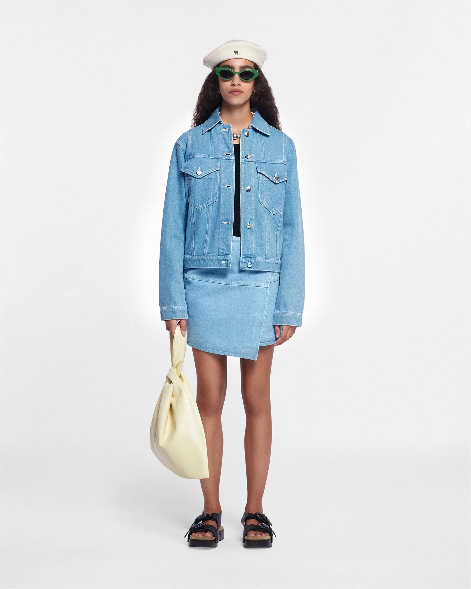 yoga clothes Maren - Denim Jacket - Eco Light Wash